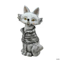 Northlight - 20.75" Silver Snow Dusted Fox Christmas Tabletop Decor