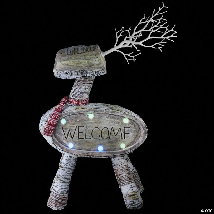 Northlight - 23.5" Rustic LED Reindeer Christmas Decoration