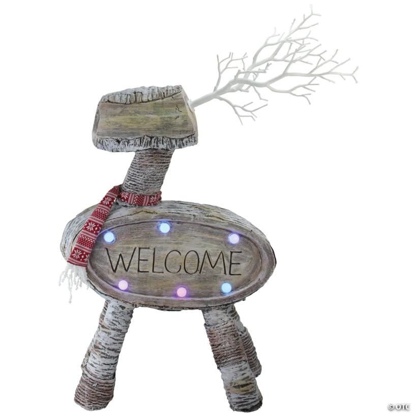 Northlight - 23.5" Rustic LED Reindeer Christmas Decoration
