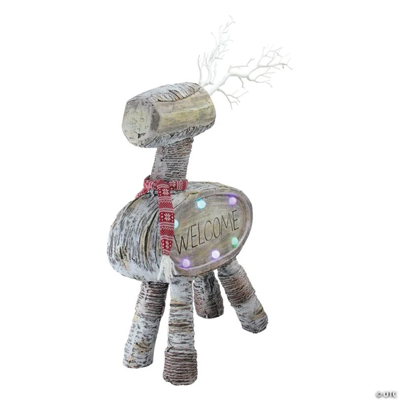 Northlight - 23.5" Rustic LED Reindeer Christmas Decoration
