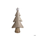 Northlight - 24" Brown and Silver Christmas Tree with a Glitter Star Tabletop Figure