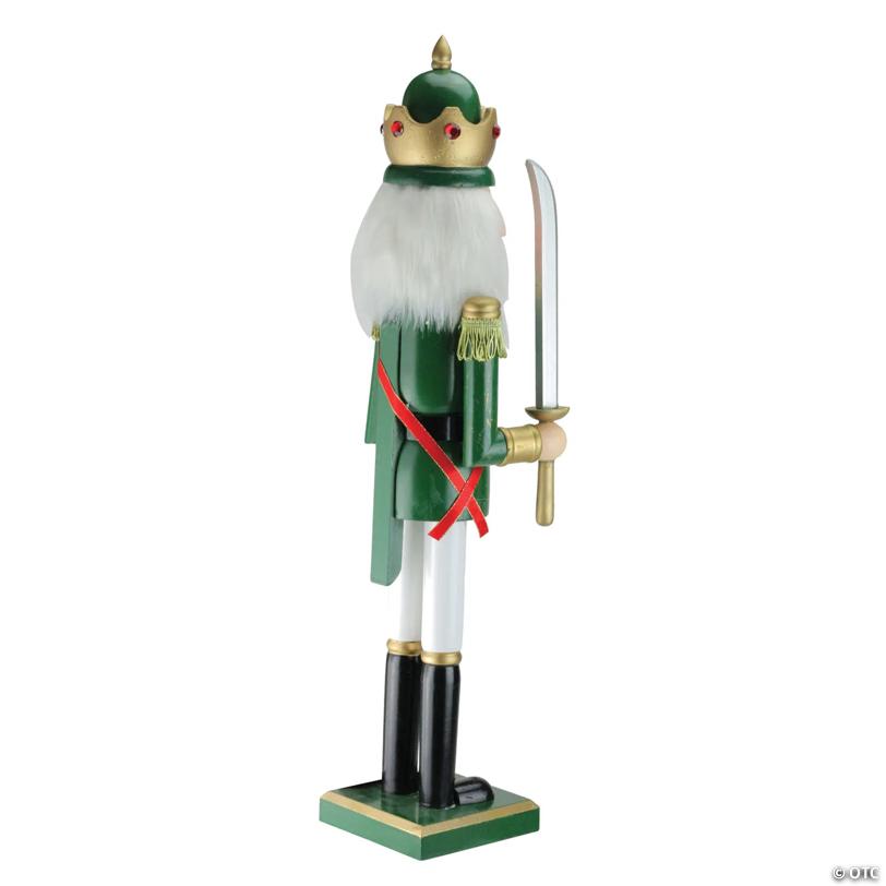 Northlight - 24" Green Christmas Nutcracker King with Sword Decoration
