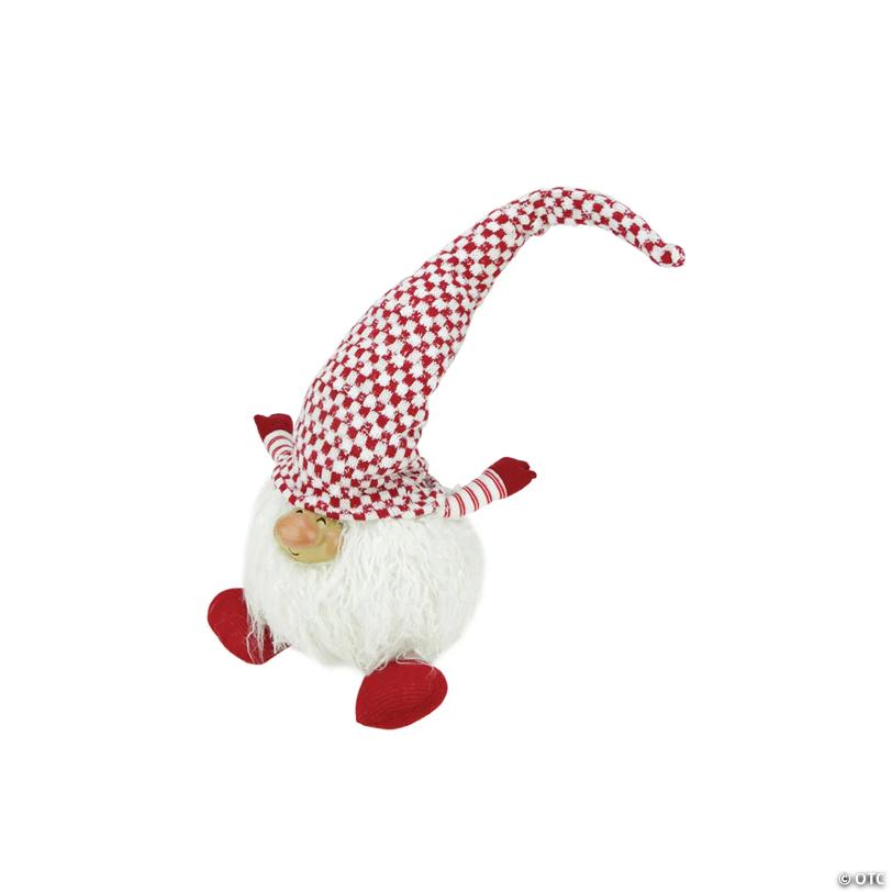 Northlight - 25" Red and White Cheerful Charlie Gnome Christmas Tabletop Decor