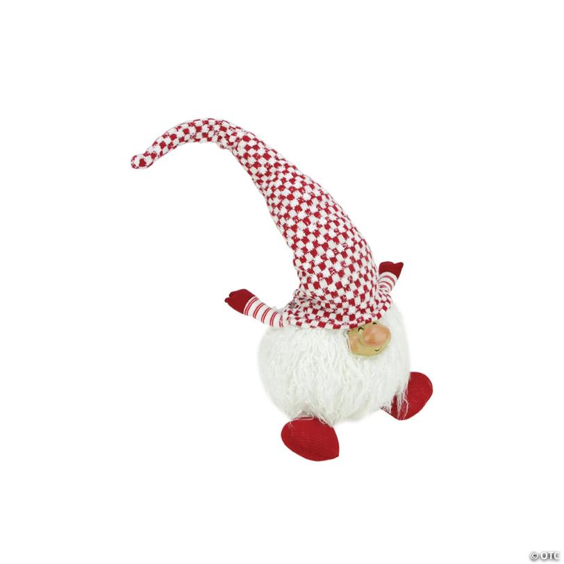 Northlight - 25" Red and White Cheerful Charlie Gnome Christmas Tabletop Decor
