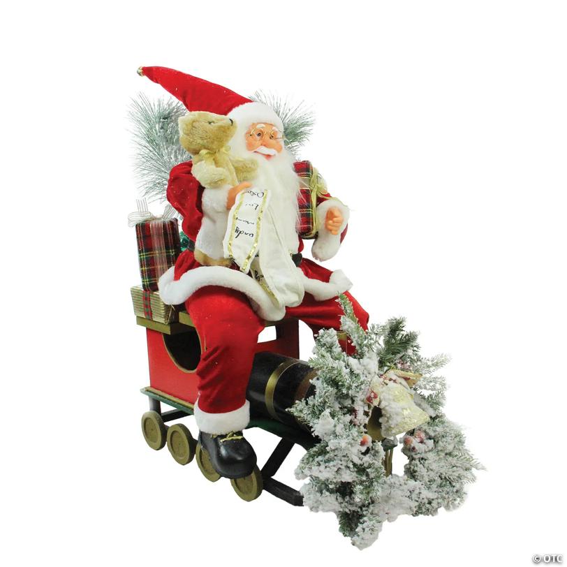 Northlight - 26" Red and White Traditional Santa Claus Christmas Figure