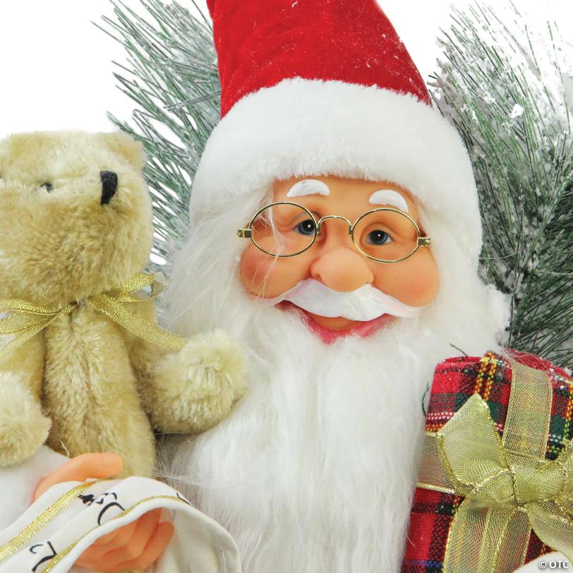 Northlight - 26" Red and White Traditional Santa Claus Christmas Figure
