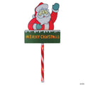 Northlight - 28" Lighted Santa Claus 'Merry Christmas' Lawn Stake - Clear Lights