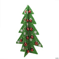 Northlight - 28" Pre-Lit Battery Operated Green and Red LED Christmas Tree Tabletop Decor