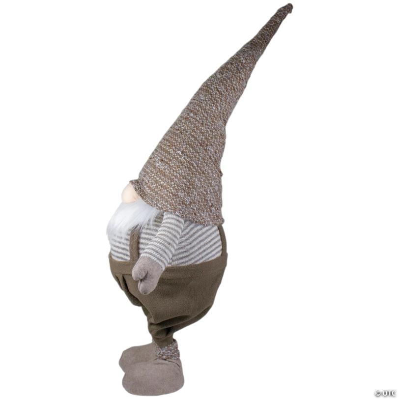 Northlight - 32.5" Brown and White Standing Gnome Christmas Decoration