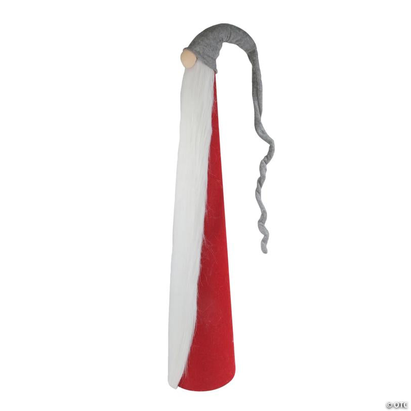 Northlight - 32.5" Red and Gray Cone Gnome Christmas Decor