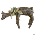 Northlight - 3' LED Drinking Rattan Deer Fawn Christmas Outdoor Decoration