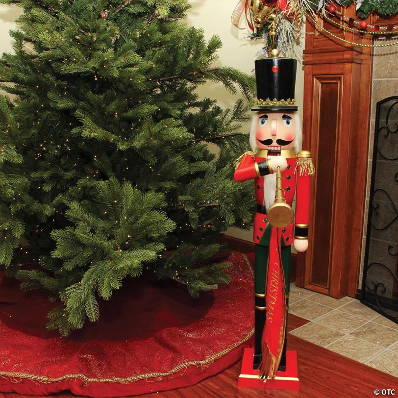 Northlight - 3' Nutcracker Soldier With Trumpet Christmas Decor