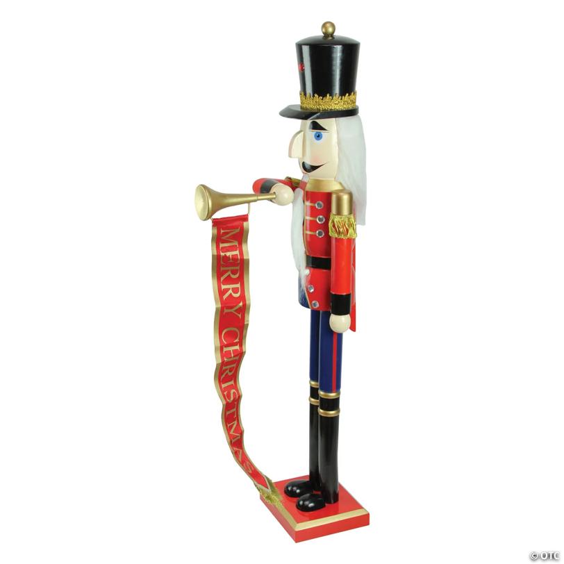 Northlight - 3' Nutcracker Soldier With Trumpet Christmas Decor