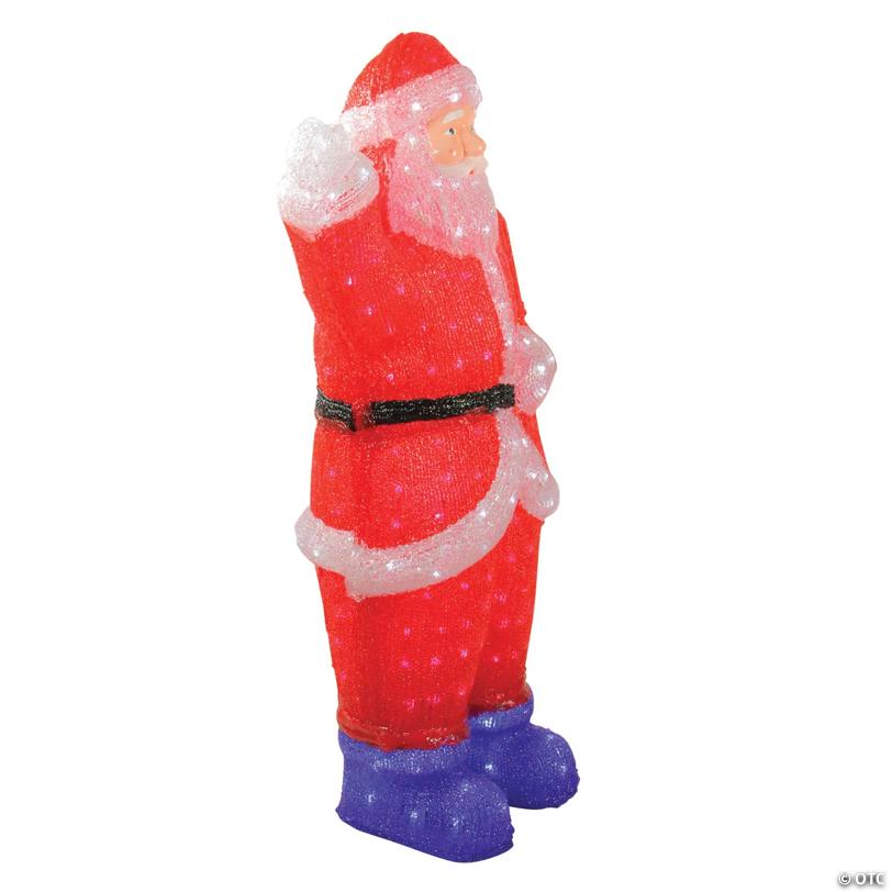 Northlight - 3' Red Lighted Commercial Grade Santa Claus Christmas Display Decoration