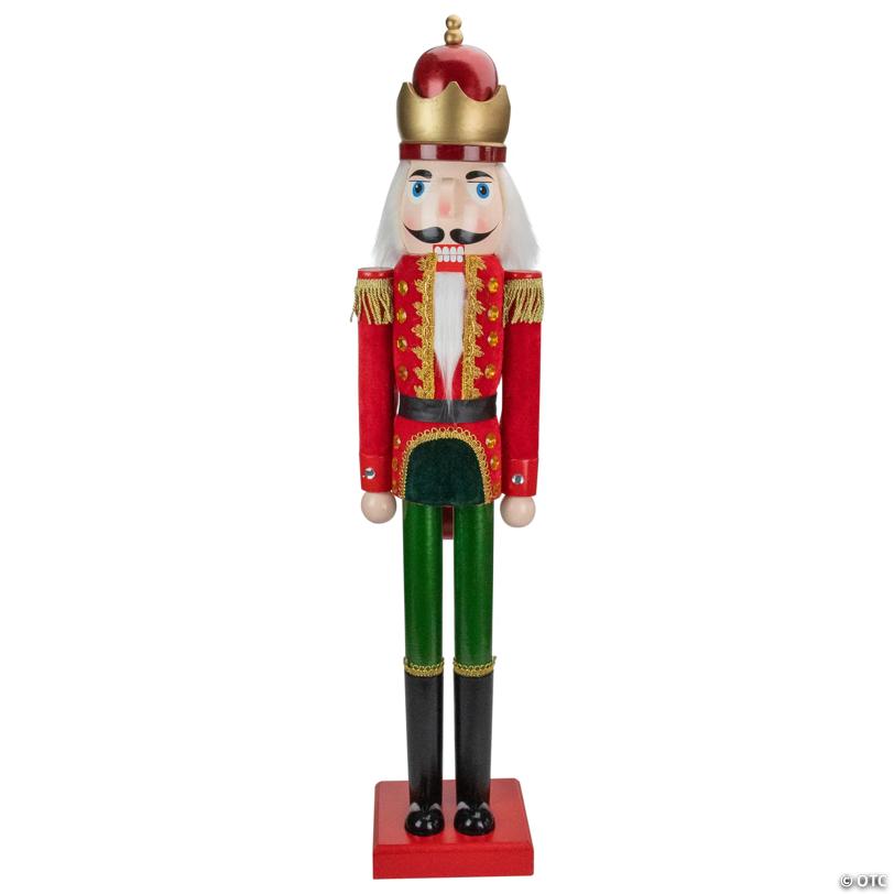 Northlight - 3' Red Wooden Christmas Nutcracker King