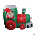 Northlight - 4.5' Inflatable Santa Train Lighted Outdoor Christmas Decoration
