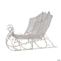 Northlight - 48" White Pre-Lit Crystal 3D Sleigh Christmas Outdoor Decor