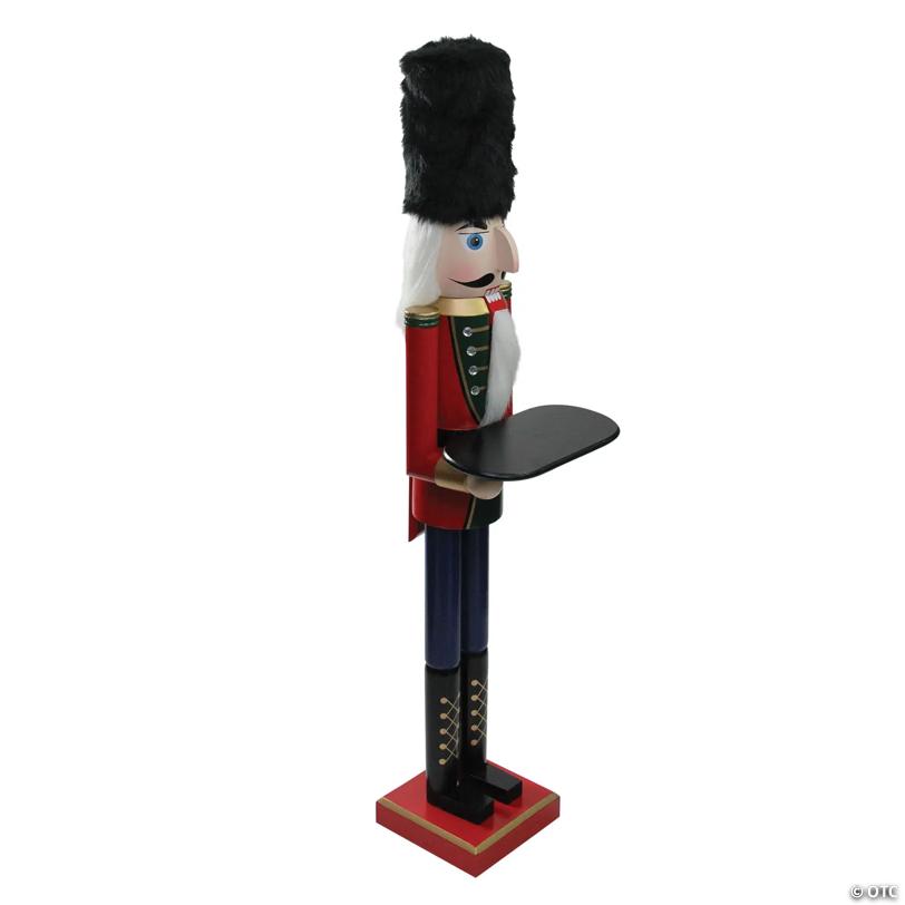 Northlight - 4' Christmas Butler Nutcracker with Tray