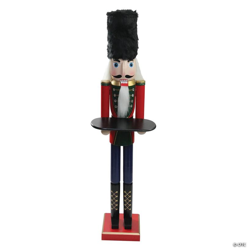 Northlight - 4' Christmas Butler Nutcracker with Tray