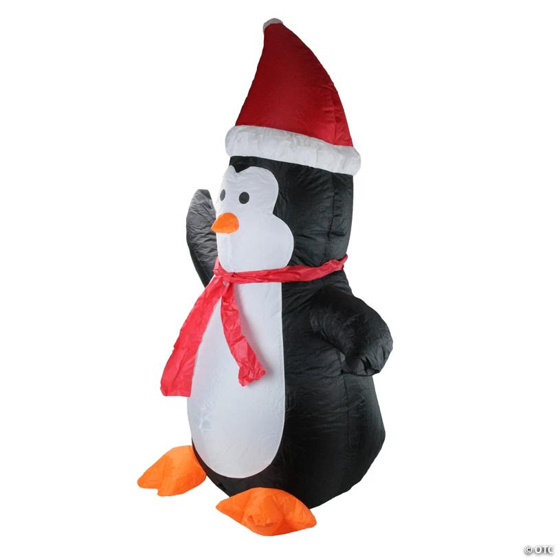 Northlight - 4' Inflatable Festive Penguin Christmas Yard Decor
