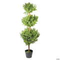 Northlight - 4' Potted Artificial Triple Ball Topiary Tree - Unlit