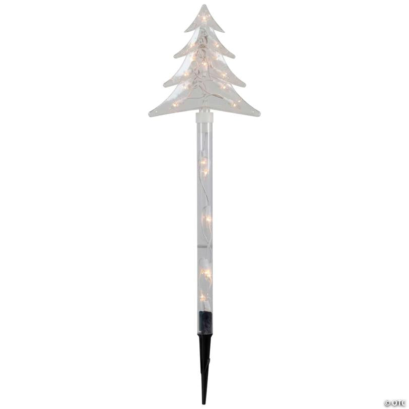 Northlight - 4ct Lighted Christmas Tree Pathway Marker with Lawn Stakes Outdoor Decor