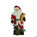 Northlight - 6' LED Lighted Musical Santa Claus with Gift Bag Christmas Inflatable Figurine
