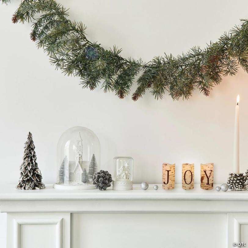 Northlight - Set of 3 Battery Operated JOY Christmas LED Flame-Less Candles 6