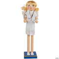 Nurse with Stethoscope Wooden Christmas Nutcracker - 15