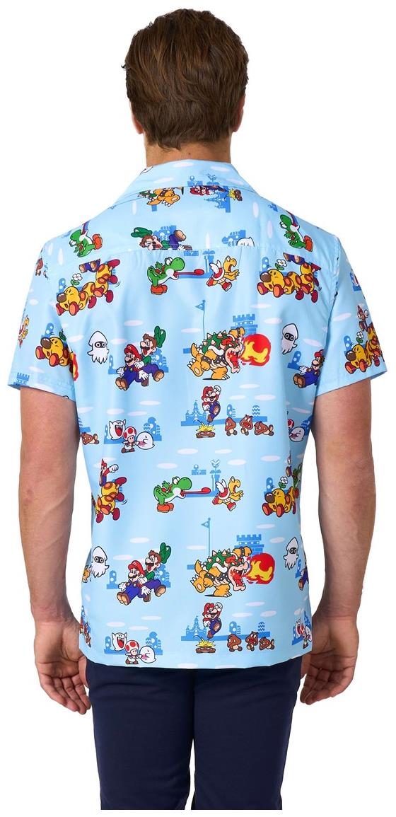 OppoSuits Men's Hawaiian Shirts Super MarioT Adventures