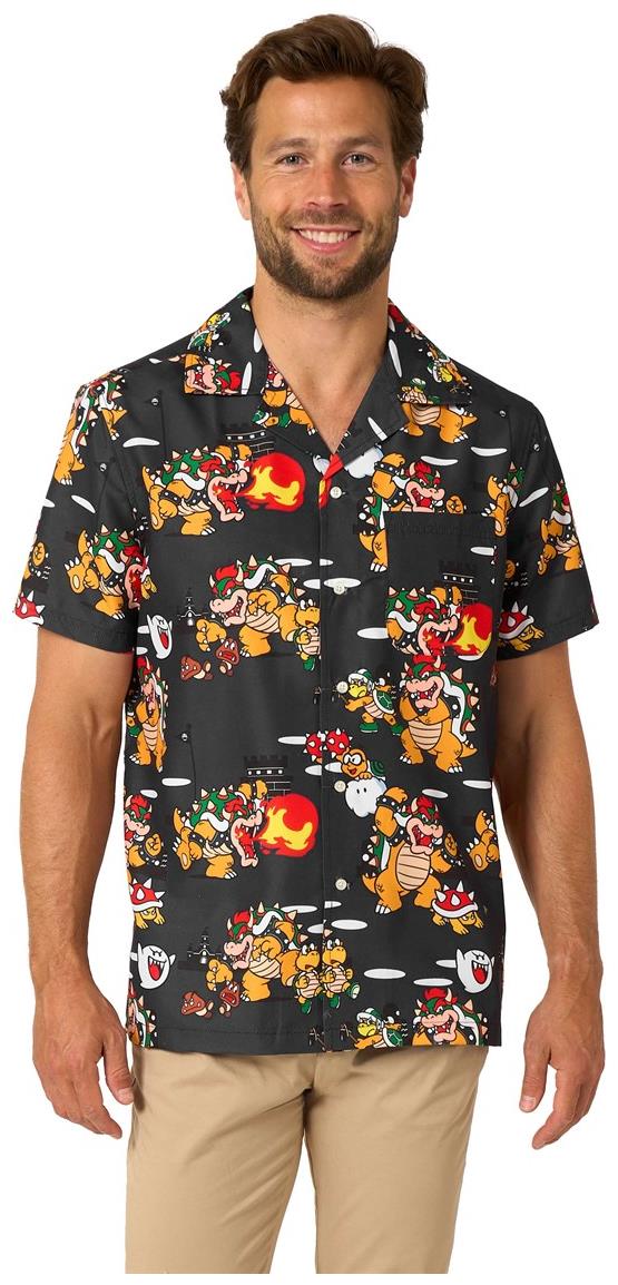 OppoSuits Men's Hawaiian Shirts Bowsers Mayhem