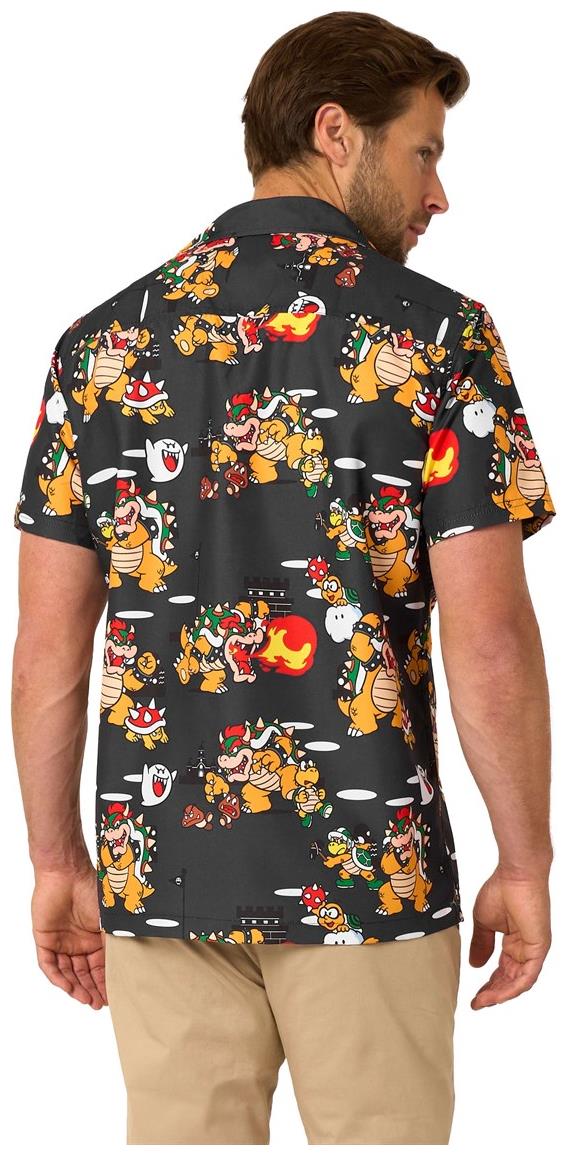 OppoSuits Men's Hawaiian Shirts Bowsers Mayhem