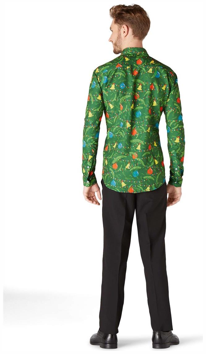 Suitmeister Men's Shirts Christmas Green Tree Shirt