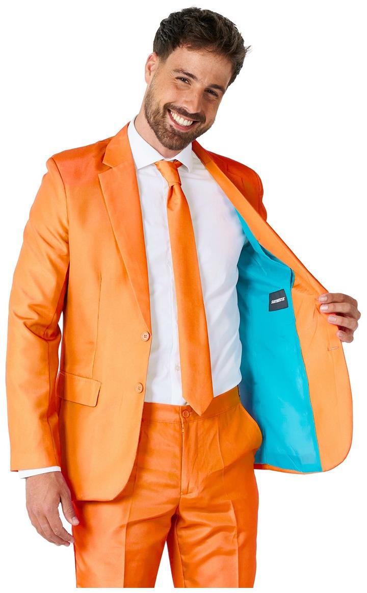 Suitmeister Men's Suits Solid Orange