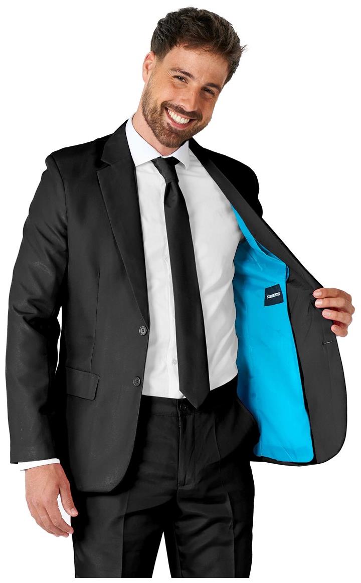 Suitmeister Men's Suits Solid Black