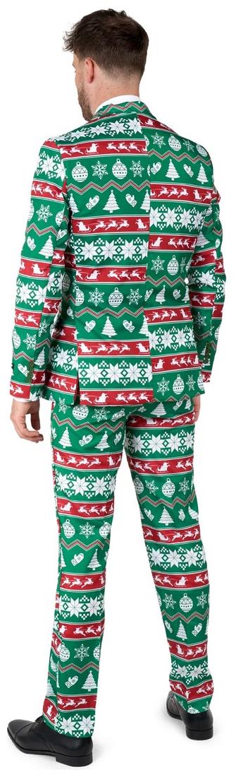 Suitmeister Men's Suits Christmas Green Nordic