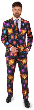 Suitmeister Men's Suits Fireworks Black