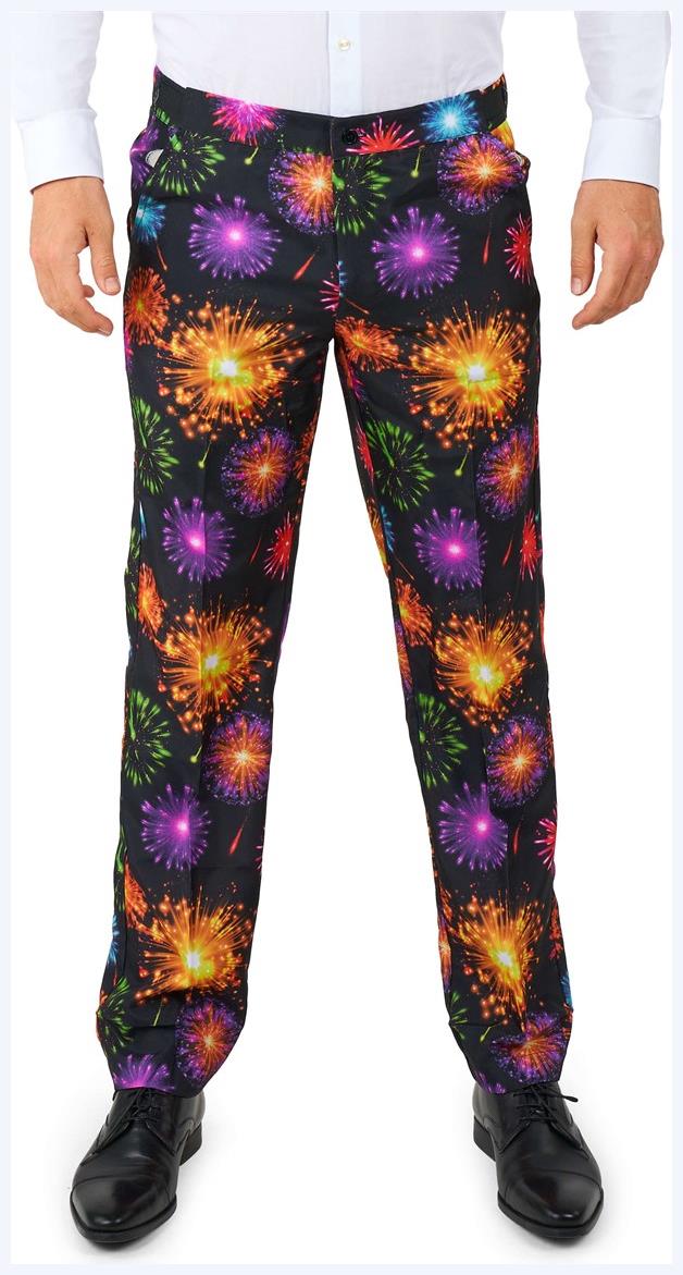 Suitmeister Men's Suits Fireworks Black