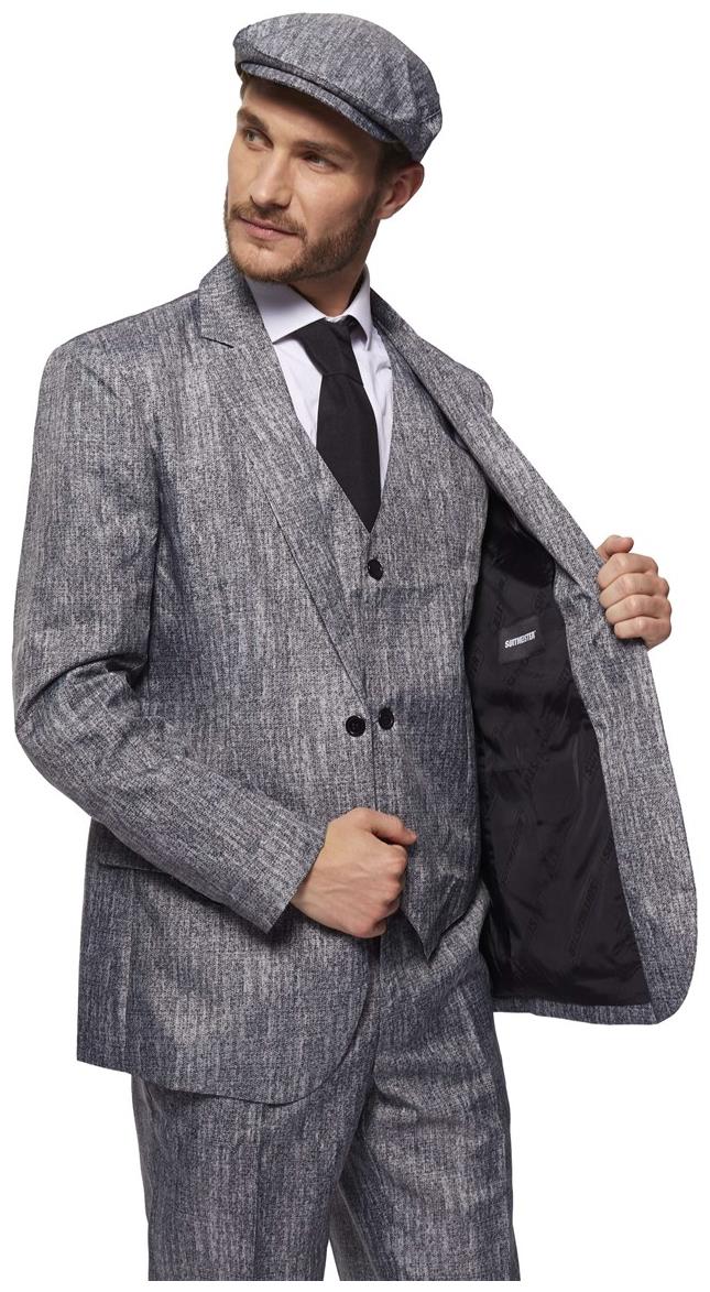 Suitmeister Men's Suits 20's Gangster Grey
