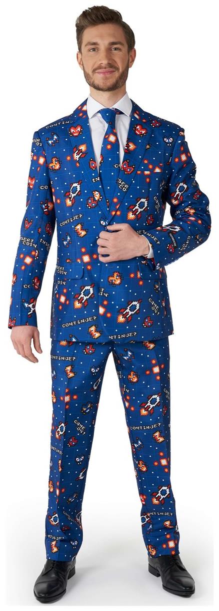 Suitmeister Men's Suits Retro Gamer Navy