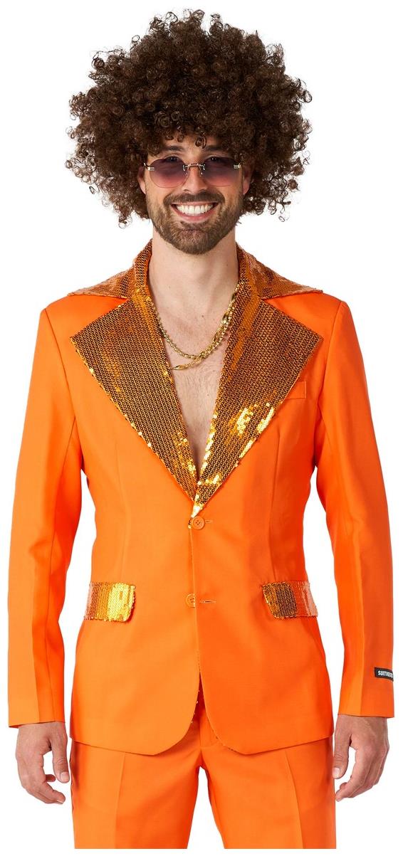 Suitmeister Men's Suits Disco Suit Orange