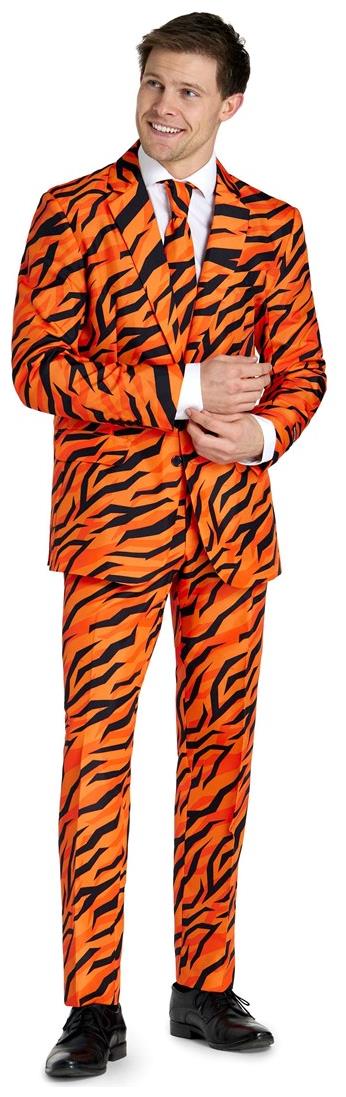 Suitmeister Men's Suits Tiger Orange