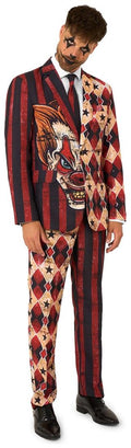 Suitmeister Men's Suits Scary Clown Red