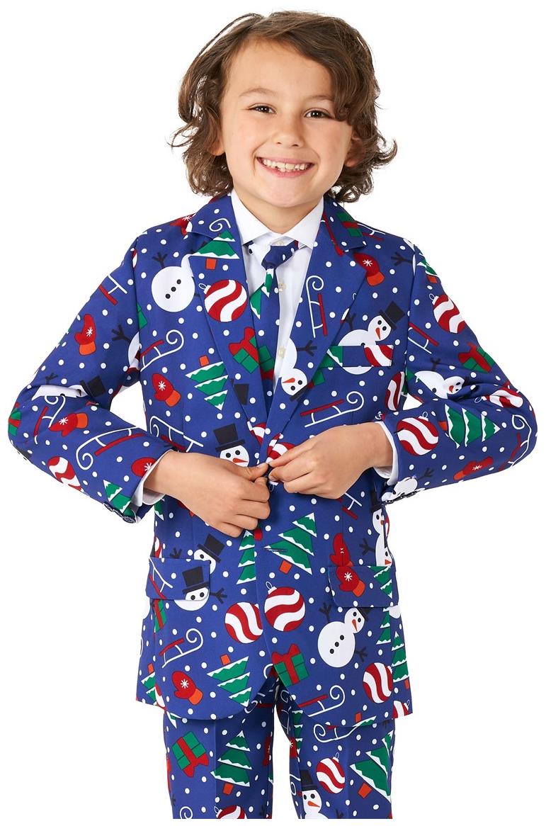 Suitmeister Boys' Suits BOYS Christmas Snowman Blue