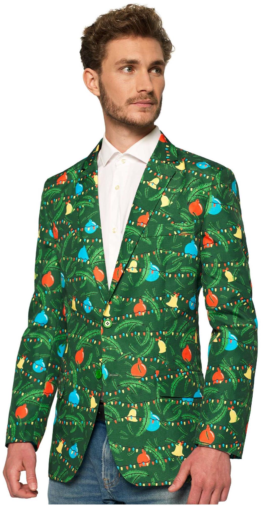 Suitmeister Men's Blazers Christmas Green Tree - Light Up