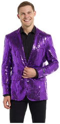 Suitmeister Men's Blazers Sequins Purple
