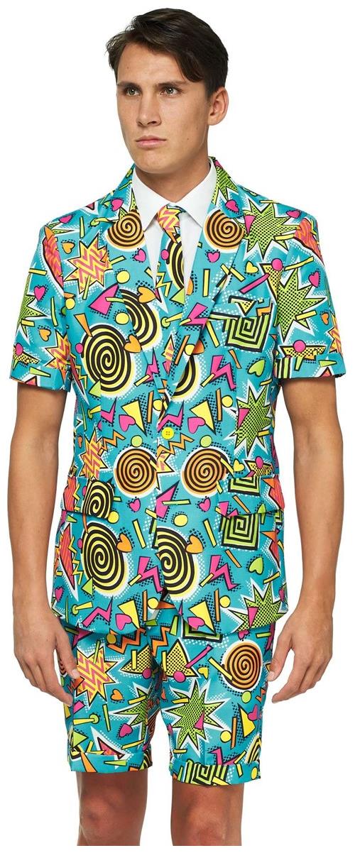 Suitmeister Men's Summer Suits SUMMER Retro Blue 90's Icons