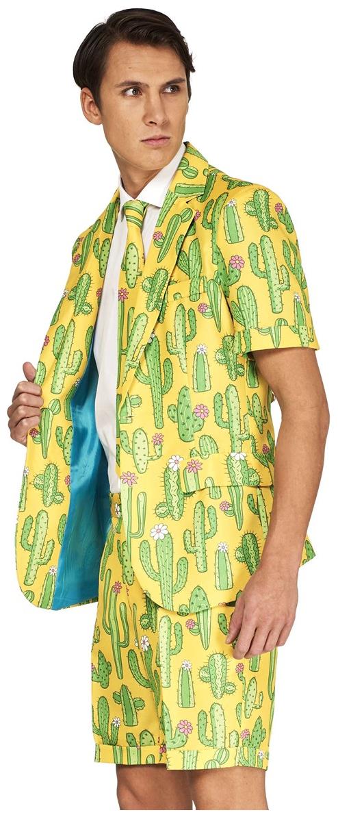 Suitmeister Men's Summer Suits SUMMER Sunny Yellow Cactus