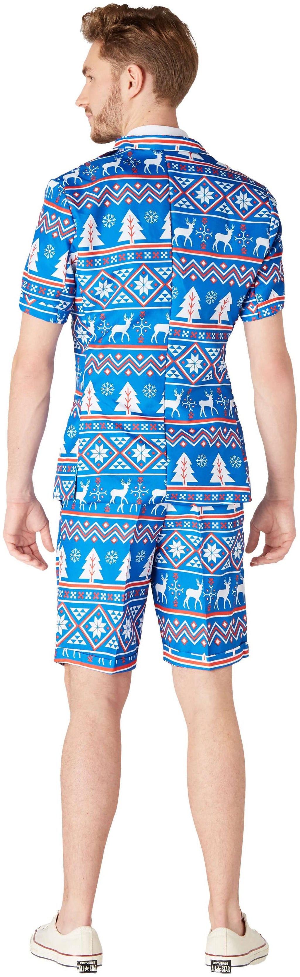 Suitmeister Men's Summer Suits SUMMER Christmas Blue Nordic