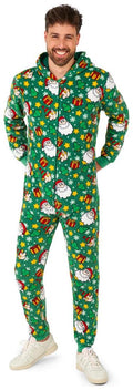 Suitmeister Men's Onesies Santa Elves Green